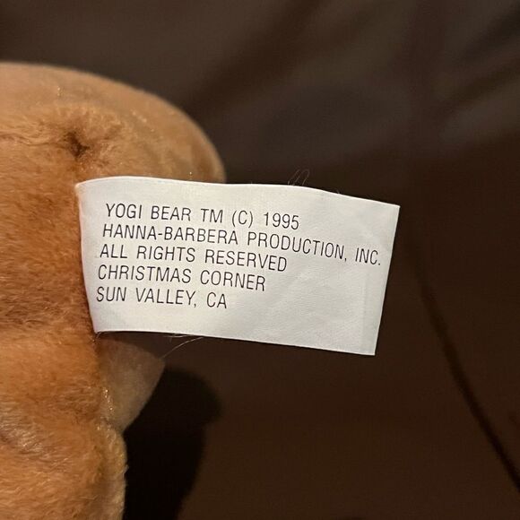 Yogi Bear BOO BOO Hanna Barbera Bean Animal Plush Toy - Picture 2 of 3